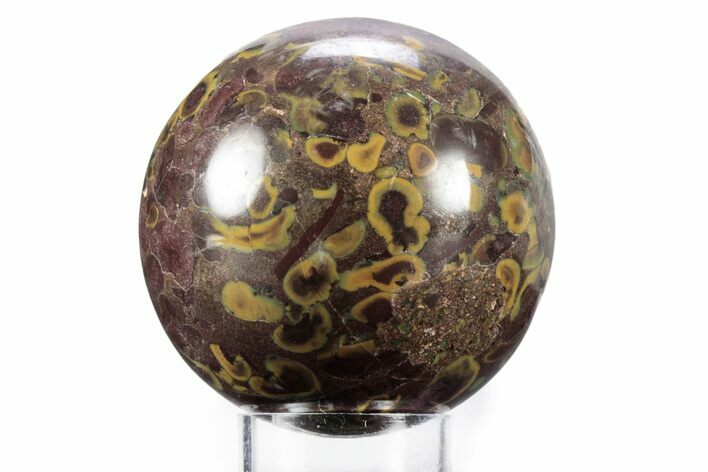 Polished Fruit Jasper Sphere - India #359730